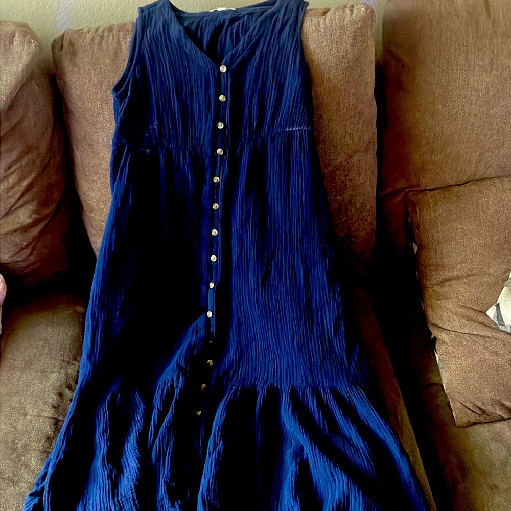Long Blue Dress